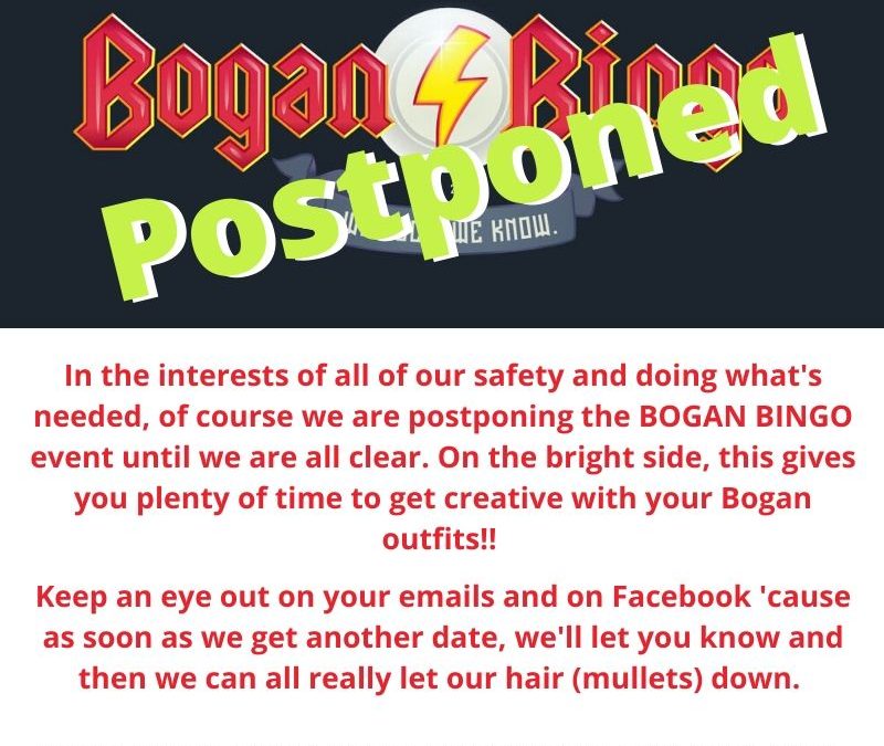 Bogan Bingo (Postponed)